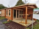 Abri de jardin avec auvent au sol « Nora E » 9m² | 44mm – Image 8