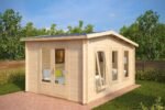 Studio de jardin en bois 12m2 « EVA X » / 44mm / 12m2