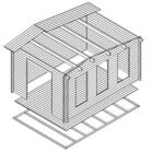 Studio de jardin en bois 12m2 « EVA X » / 44mm / 12m2 – Image 3