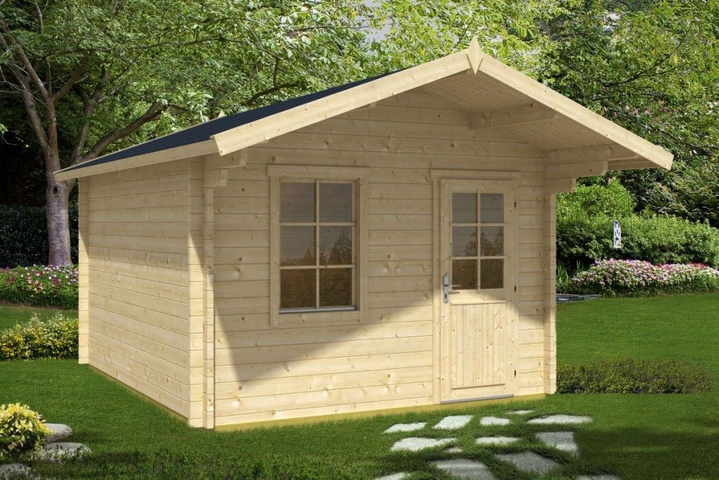 Cabane de jardin en bois Cabane de jardin « Oslo XL » 12m² | 44mm – Image 1
