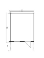 Cabane de jardin « Oslo XL » 12m² | 44mm – Image 3
