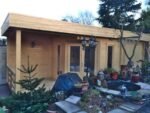 Chalet de jardin avec auvent « Paula » 12.5m² | 44mm – Image 3