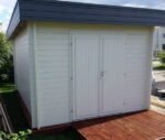 Abri de jardin toit plat « Jacob A » 12m² | 44mm