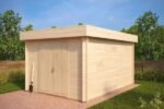 Abri Jardin Bois Massif 19mm Qubic 6m² Toit Plat Appentis – Image 2