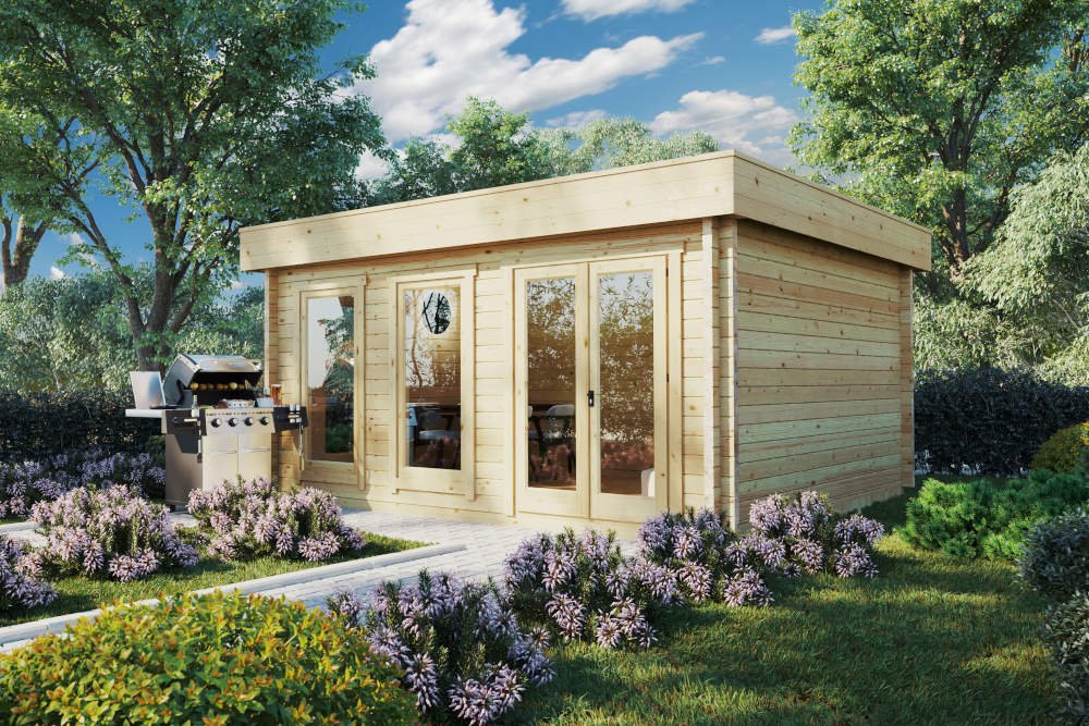 Chalet de jardin moderne 20m2 Ian D Studio de jardin « Ian D » 18m² | 70mm – Image 1