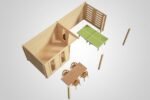 Pool house bois toit plat « Garden Paradise B » 10m² | 58mm – Image 2