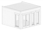 Abri de jardin moderne « Olivia » 14m² | 44mm – Image 3