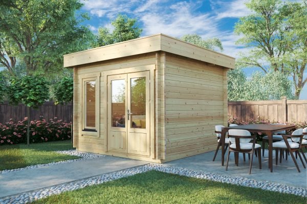 lucas-d44-2-600x400 Chalet en bois « Lucas D » 8,5m² | 44mm – Image 1