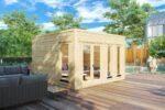 Abri de jardin moderne « Olivia » 14m² | 44mm