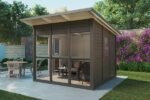 Petite véranda en Bois « Noah » 7m² | 3 x 3m | 21mm