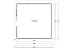 Petite véranda en Bois « Noah » 7m² | 3 x 3m | 21mm – Image 5
