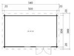 Abri de jardin « Ryan 1 » 14m² | 44mm – Image 2