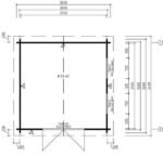 Abri de jardin de rangement toit plat « Lucas F » 9m² | 44mm – Image 4