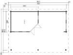 Pool house bois toit plat « Garden Paradise B » 10m² | 58mm – Image 3