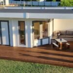 Chalet de jardin avec auvent « Paula » 12.5m² | 44mm