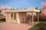 Abri de jardin pool house « Lucas D » 9m² | 44mm – Image 7