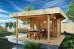 Abri bioclimatique en bois "Remo-2" - 8m² | Murs 44mmen bois "Remo-2" - 8m² | Murs 44mm – Image 7