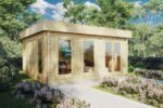 Abri de jardin avec auvent « Nora D » 9m² | 44mm – Image 12