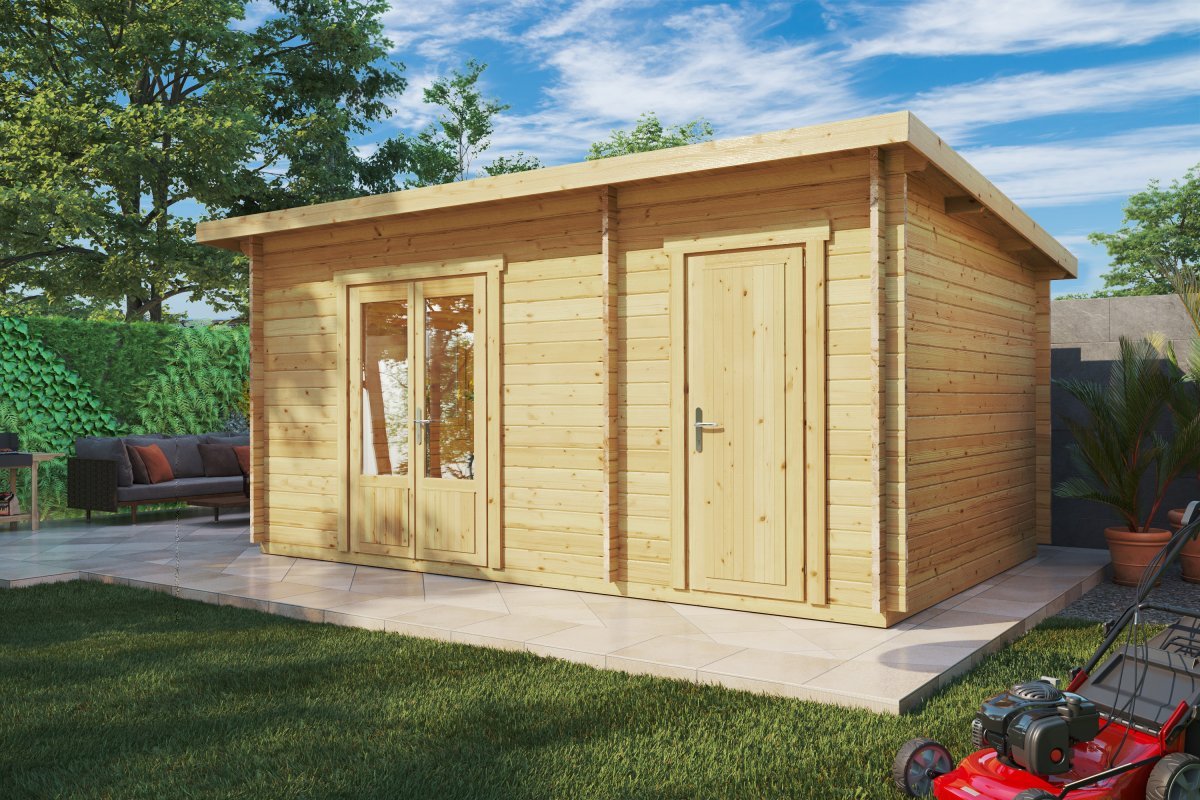 super-tom-v2 Petit Chalet de jardin en kit "Super Tom" 15m² | 44mm – Image 1