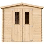 Timbela – Abri de jardin en bois 4,33 m² – Dimensions L236 x l226 x H218 cm – Toit en contreplaqué résistant à l'eau – M369C – Image 5
