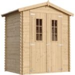 Timbela – Abri de jardin en bois 1,98 m² – Dimensions L196 x l136 x H218 cm – Toit en contreplaqué résistant à l'eau – M367C – Image 4
