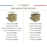 ABRI DE JARDIN bois traité 27mm, Essentiel, 2,6x2,1m, 6m2 – Image 2