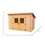 Habrita - Abri emboîté 20 mm en sapin massif sans plancher surface ext. 6,22m2 - CH3019.02N – Image 4