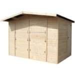 Grand stand de vendeur TIMBELA M150 - Avec comptoir 6 m2 - Deux fenêtres - Extérieures - Dimensions H232x336x263 cm – Image 7