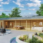 Chalet en bois habitable 3 chambres « Holiday C Max » | 16 x 7 m