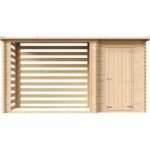 TIMBELA M205 Abri de jardin+ Chalet pour vélos - 348 x 146 cm - 2,54 m2+1,1 m2 – Image 3