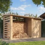 TIMBELA M205 Abri de jardin+ Chalet pour vélos - 348 x 146 cm - 2,54 m2+1,1 m2 – Image 6