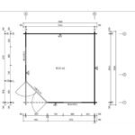 Alpholz – Abri de jardin pentagonal en bois 28 mm – Dimensions 350 x 350 cm – Hauteur 275 cm – Double porte 134 x 190 cm – Volets et bacs à fleurs inclus – Image 2