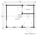 Chalet bois avec mezzanine sans permis « Bruno 1 » | 5 x 4 m – Image 3