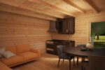 Chalet de jardin avec auvent « Costa A » | 5 x 5 m – Image 7