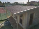 Chalet de jardin avec auvent « Costa A » | 5 x 5 m – Image 2