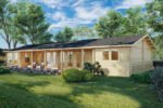 Maison en bois en kit « Holiday L » | 18 x 7 m – Image 8