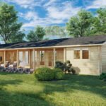 Maison en bois en kit « Holiday L » | 18 x 7 m