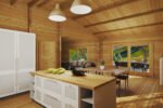 Maison en bois en kit « Madrid » | 15 x 9 m – Image 4