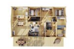 Maison en bois en kit « Madrid » | 15 x 9 m – Image 8