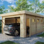 Garage en bois « Hansa Deluxe C » | 4 x 6 m