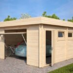 Garage en bois « Hansa Deluxe D » | 5 x 6 m