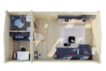 Chalet de jardin avec mezzanine « Sweden J » | 7 x 4 m – Image 8