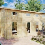 Chalet de jardin avec mezzanine « Sweden J » | 7 x 4 m