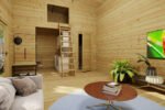 Chalet de jardin avec mezzanine « Sweden Q » | 7 x 4 m – Image 5