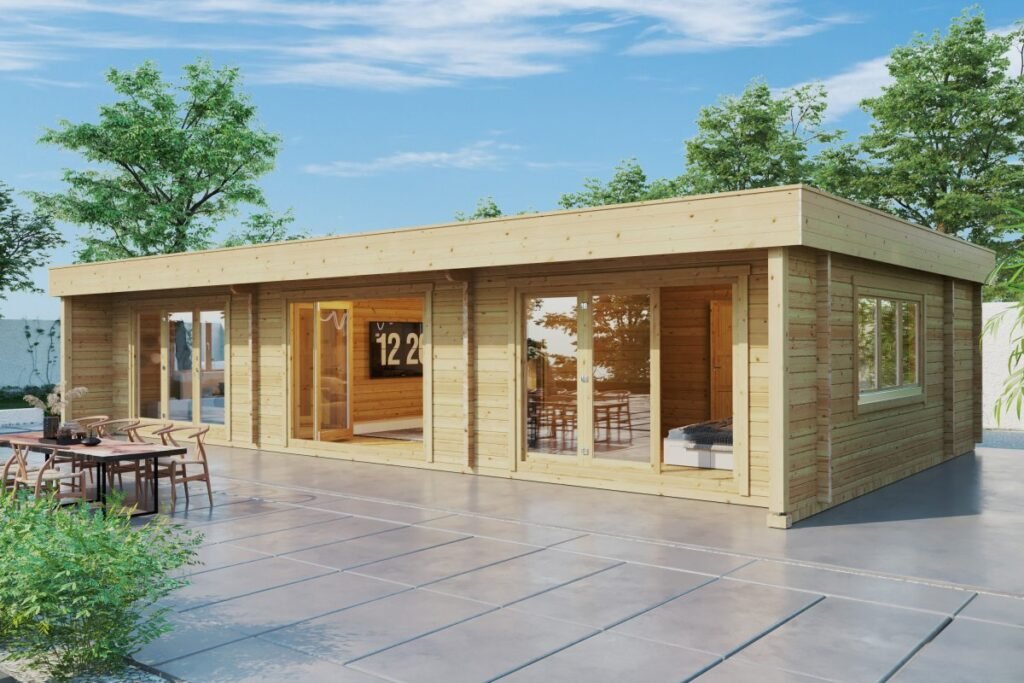 Holiday-S1-ext2-1024x683 Maison en bois toit plat « Holiday S1 » | 12 x 6 m – Image 1