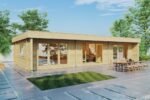 Maison en bois toit plat « Holiday S1 » | 12 x 6 m – Image 6