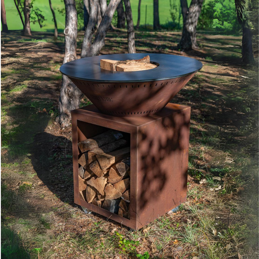 Photos-produits-site-2023-11-29T145216.294 Brasero Classique Corten double cuve 83 cm Grill’Chic – Image 1