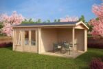 Abri de jardin avec terrasse « Nora D » | 6 x 3 m