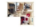 Chalet en bois habitable avec mezzanine « Holiday Q » | 8 x 7 m – Image 3