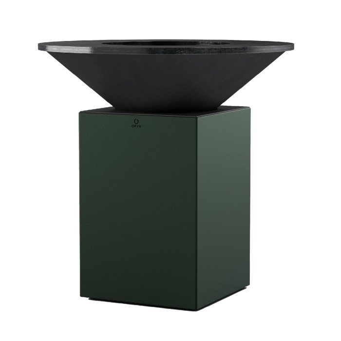 brasero-plancha-ofyr-vert-chrome-100 Braséro Classic 100 Chrome Vert Ofyr – Image 1